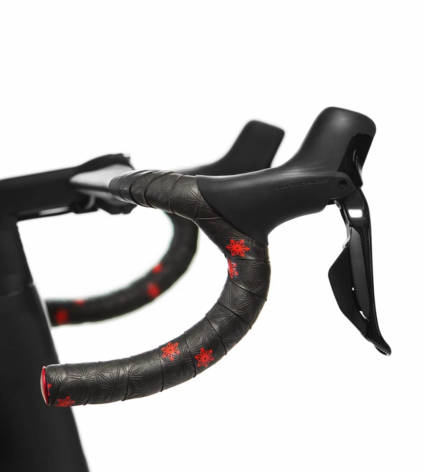 SUPACAZ Super Sticky Kush 2.5 mm Bicycle Handlebar Tape - Galaxy - Red stars - Image 2 of 4