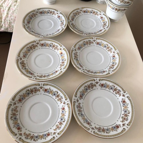 Set of 6 Vintage Cups Saucers Liling Fine China by Yung Shen Used Good Con - Picture 7 of 12