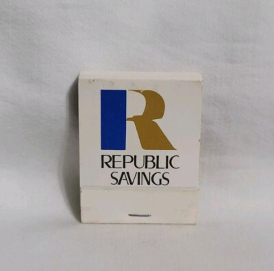 Vintage Matchbook Republic Savings Bank Wisconsin Advertising Matches Full