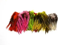 Hareline Dubbin - Badger Saddle Hackle 5-7"