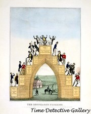 The Drunkard's Progress Temperance Society Print - 1846 - Historic Art Print
