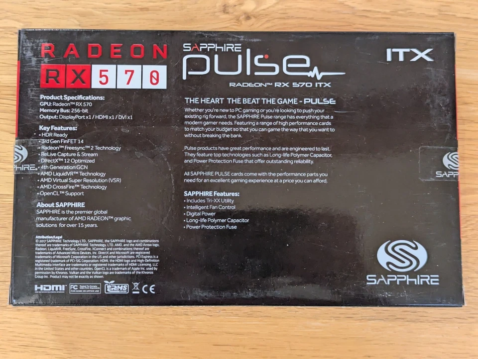 Sapphire Pulse AMD Radeon RX570 Mini ITX GPU 4GB - Brand New Boxed. - Image 3 of 4