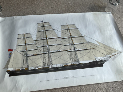 Um 1969 Cutty Sark Farbdruck, von Hugh Evelyn / John Gardner