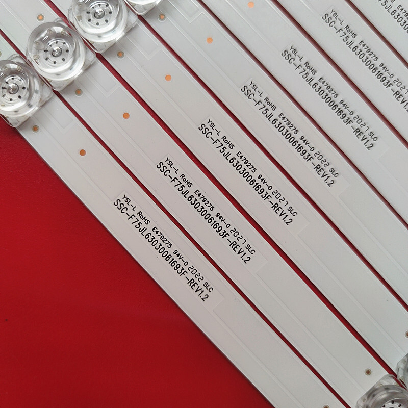 Vizio TV LED Backlight Replacement Strips For V755 Series Models - 16pc Kit With 728mm 6-LED Bars