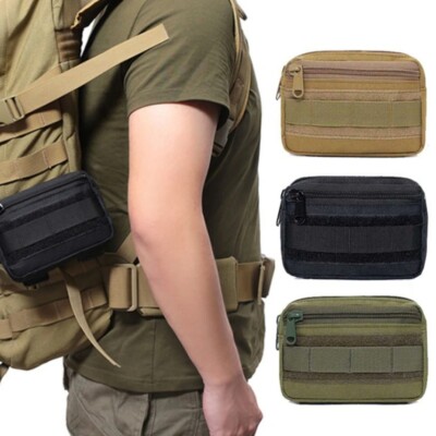 Tactical Molle Pouch Small EDC Waist Pack Military Carry Belt Hanging Waist Bag