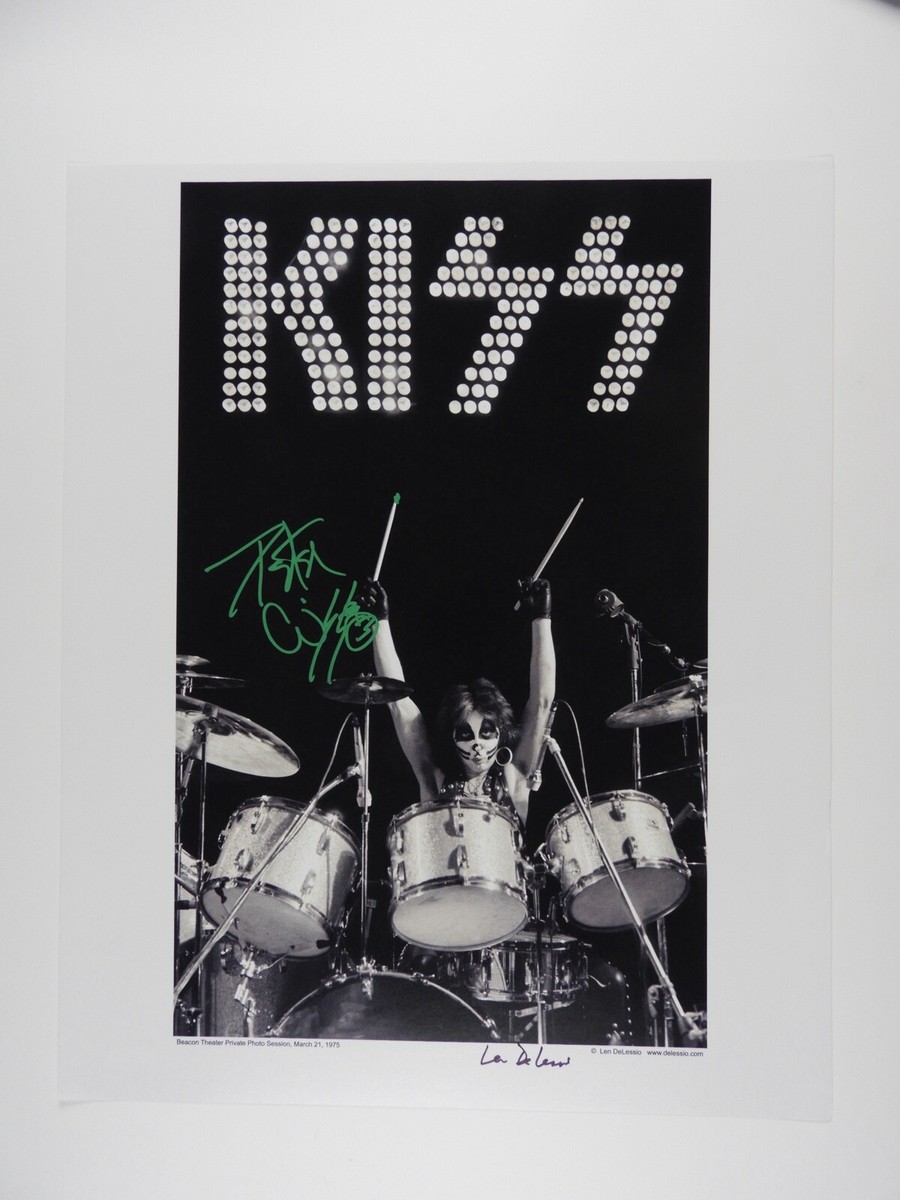 KISS Peter Criss Signed Autograph JSA Beacon theatre 1975 Len