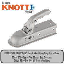 Genuine Knott  Pressed Steel Hitch Head 50mm For Ifor Williams P6E 1400kgs