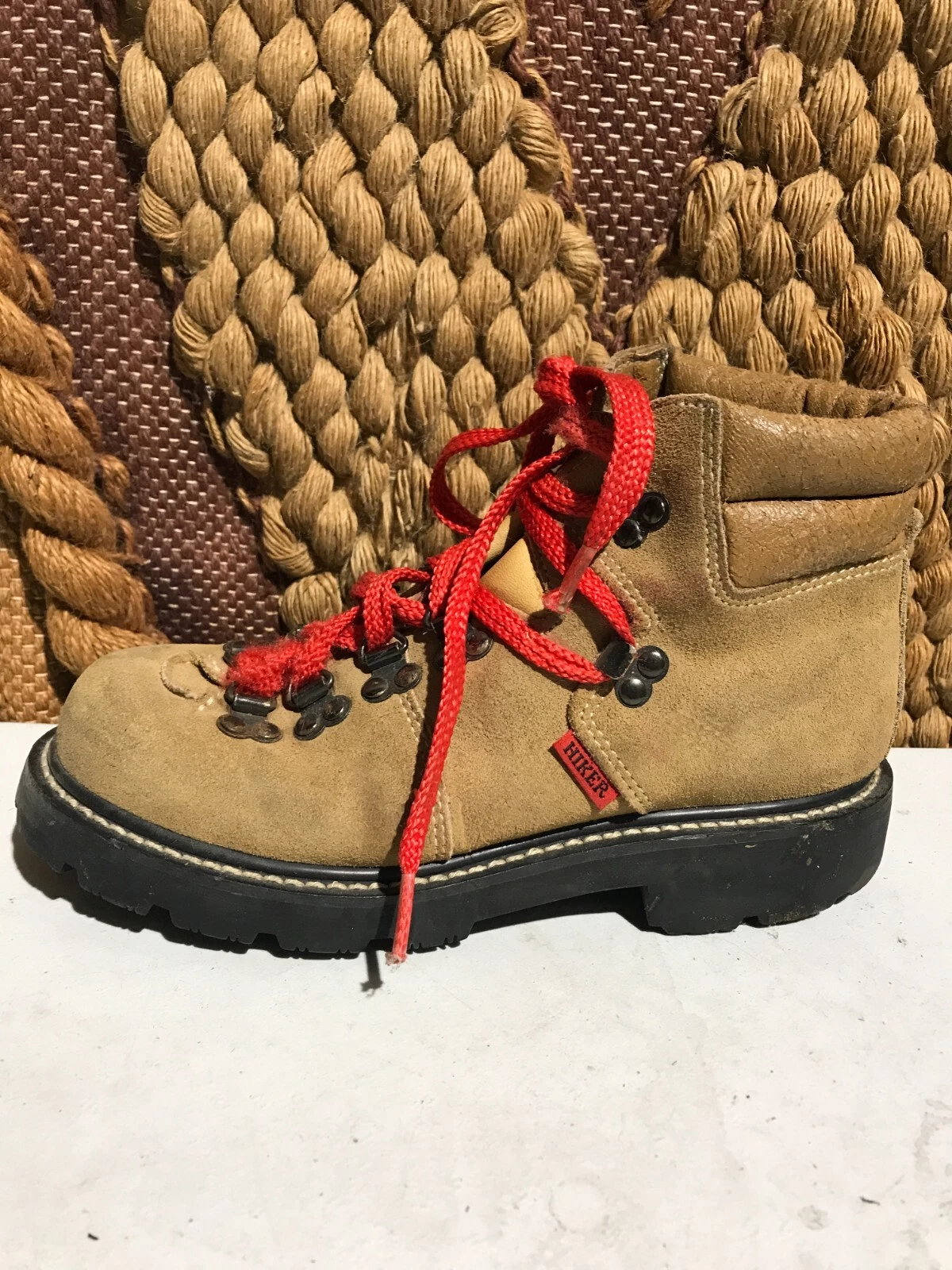 Montblanc Brown Suede 16-9731 Hiking Boots US Size 5.5D