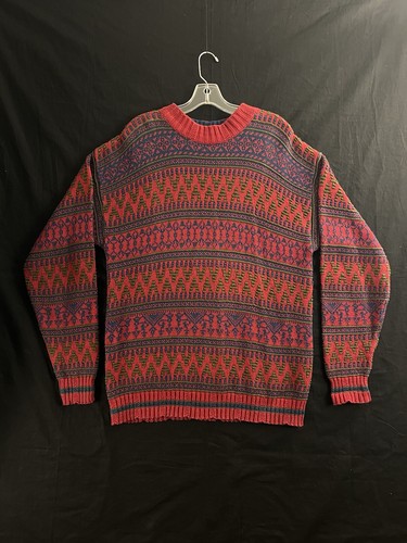 VTG Christian Dior Monsieur Knit Sweater Mens M Knit Crewneck USA Cotton Isle