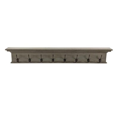 NovaSolo Halifax Grey Brown Hook Coat Rack UK