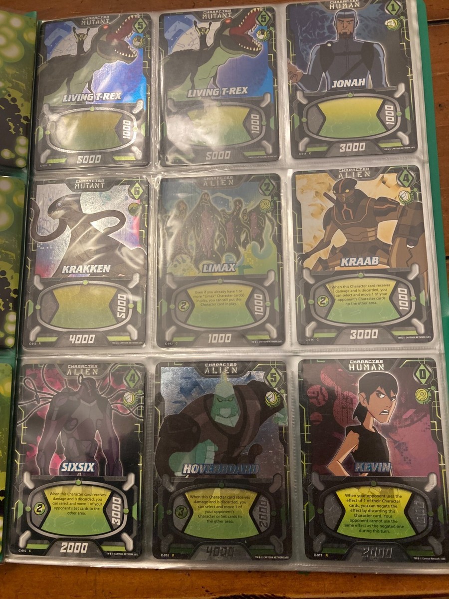 BEN 10 CCG COMPLETE 80 Card Set + 7 RARE NON FOIL RARE CARDS *Read  Description*
