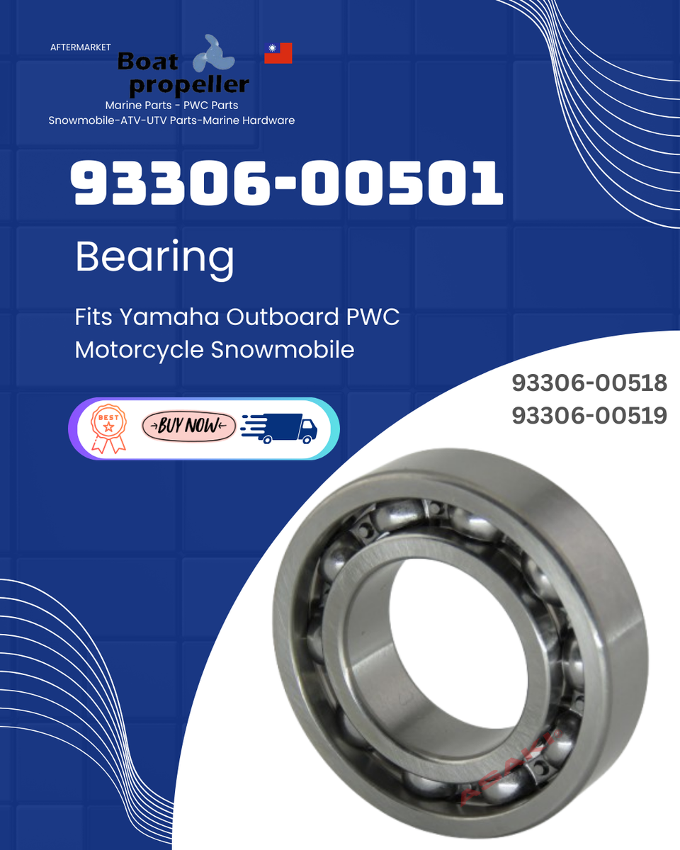 Bearing 93306-00501 93306-00519 For YAMAHA 9.9-20HP SR250 FX1000
