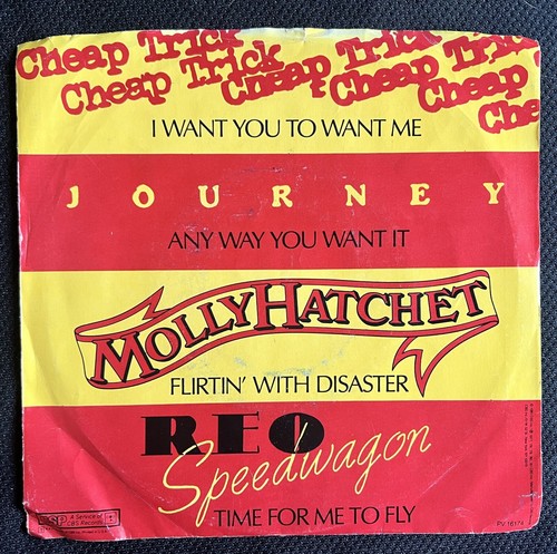 1981 Vinyl Cheap Trick, Journey, Molly Hatchet, REO Speedwagon Rock - Mini Album