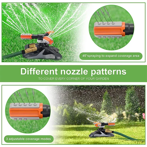 360 ° Rotation Automatisches Bewässerungssystem Garten Rasen Sprinkler Terrasse Wasser sparen USA - Bild 5 von 9