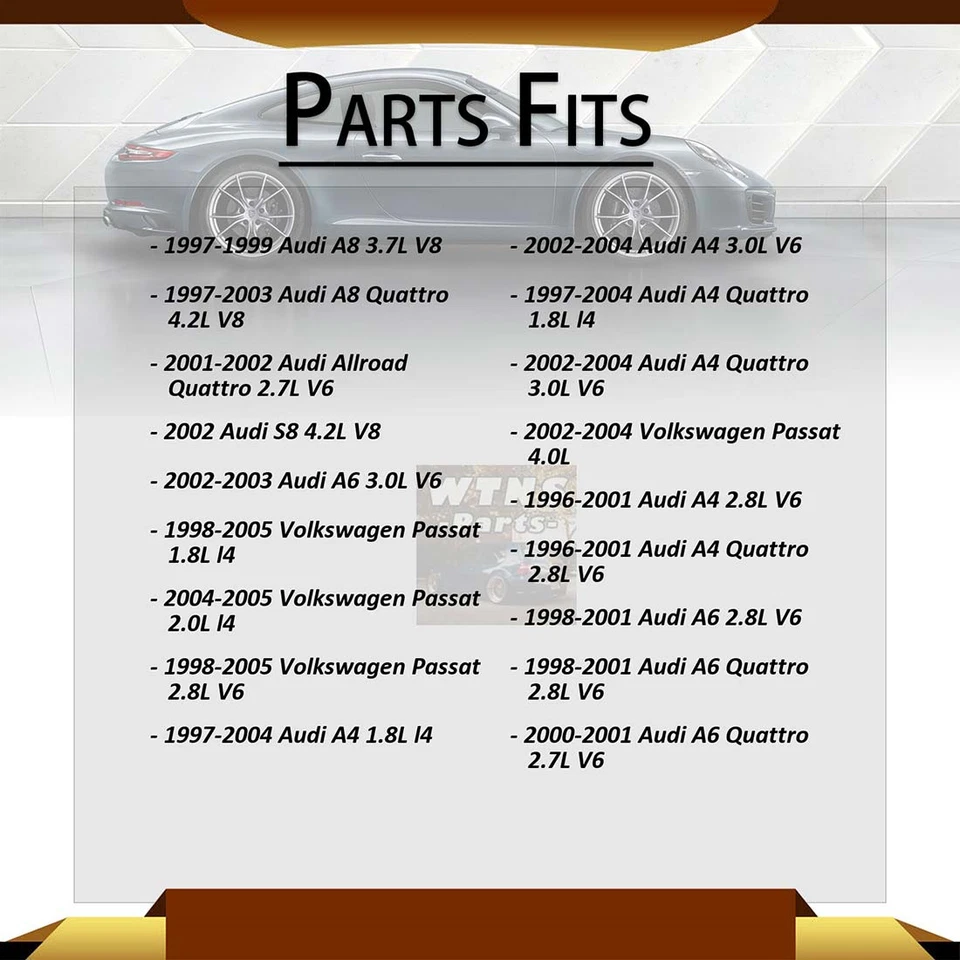 Extremidades externas internas dianteiras da haste de amarração 4x para 1997-2004 Audi A4 1.8L - Imagem 2 de 4