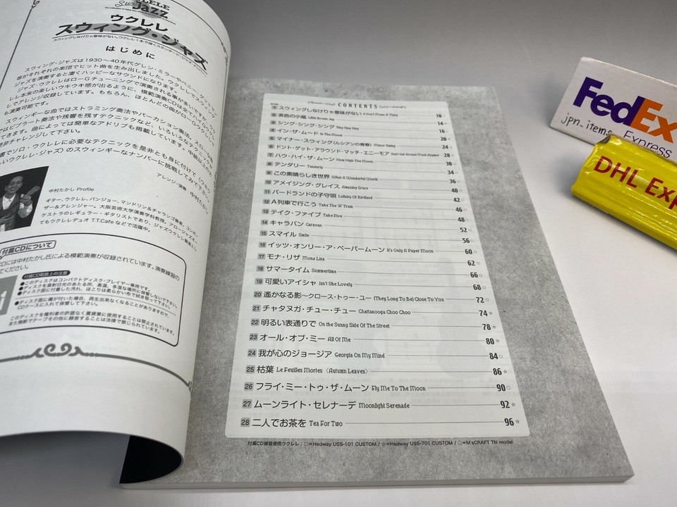 UKULELE SWING JAZZ with 1 CD Takashi Nakamura Sheets Score Book 2014