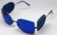 DARK SHADOWS COSPLAY DEPP LINCOLN VAMPIRE HUNTER SUNGLASSES BLUE LENS  FRAME