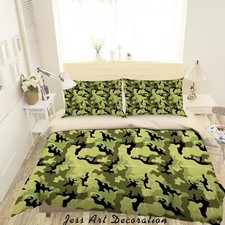 3D Camouflage Pattern Quilt Cover Set Duvet Cover Bedding Pillowcases