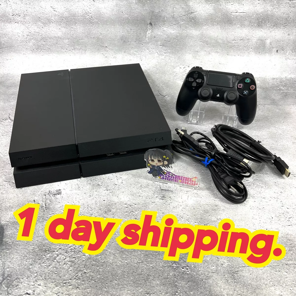 Sony PlayStation 4 PS4 CUH-1000 1100 1200 Black Console 500GB