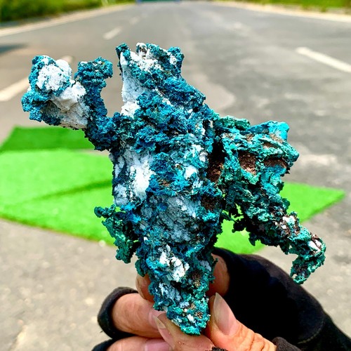 384G Natural copper mine+malachite Primitive mineral specimen Gemstone Rare - 第 18/24 張圖片