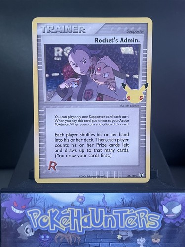 Pokemon Karte Rocket's Admin 86/109 Celebrations Classic Collection Near Mint