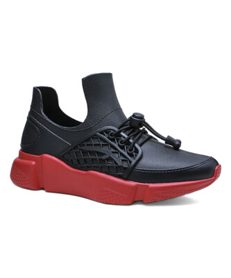 Henry Ferrera Fashion Sneakers Sneakers Black Red New