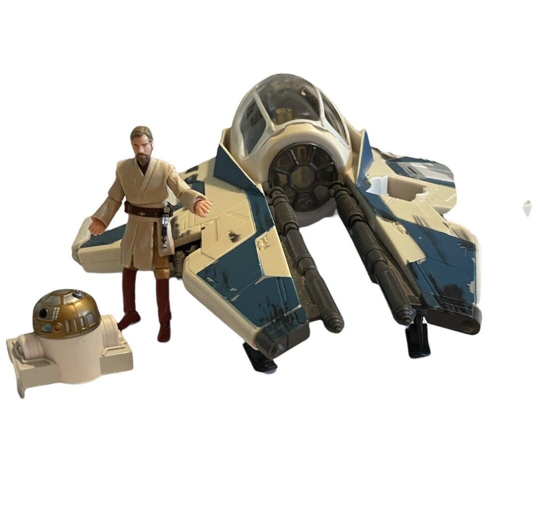 Hasbro Star Wars Obi-Wan Kenobi Jedi Starfighter Ep 3 ROTS Hasbro Star Wars Obi-Wan Kenobi Jedi Starfighter Ep 3 ROTS