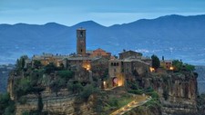 Landscape nature architecture building old village italy Custom Gaming Mat Desk