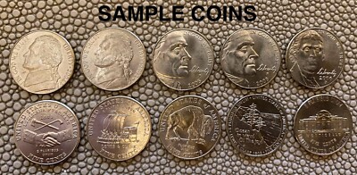 2004 - 2006 Lewis and Clark Series with all 10 P & D Uncirculated Nickel Types