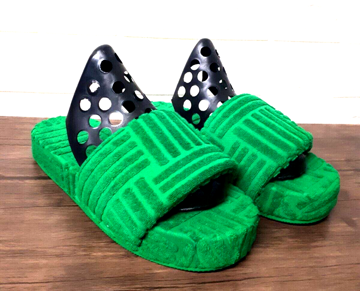 APL Slip donna in flanella comodi verde con fantasia taglia 39