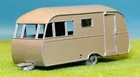 Matchbox Lesney #23C Bluebird Dauphine Caravan Tan Body/Grey Wheels 1960