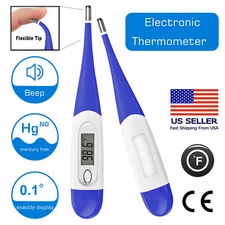 NEW Digital Oral Thermometer Adult Child Baby Body Temperature Fever Alert LCD