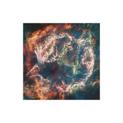Cassiopeia A (MIRI Image) James Webb Space Telescope NASA JWST Fine Art Posters