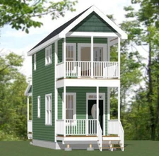 10x28 Tiny House -- 475 sq ft -- PDF Floor Plan -- Model 3A