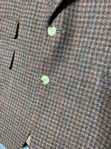 Traje Blazer Austin Reed Marrón Para Hombre Lana Cuadros Muesca Solapa Sencillo Pecho 42 - Imagen 12 de 22