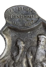 Frisky Soldier and his Bashful Lady Friend,  Pennsylvania Bicentennial Tray - 5"