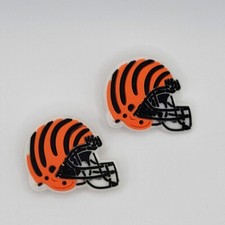 NFL Cincinnati Bengals Football Helmet For Crocs Shoe Charms Jibbitz - 2 pieces