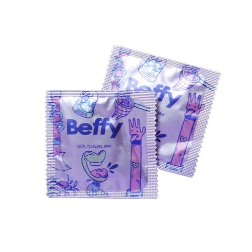 ♥ 2 Beffy Oralsafe latextücher lecktuch sicheren oralverkehr Lickpads Condome - Bild 2 von 2