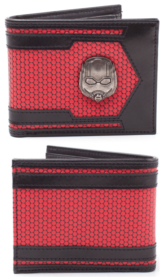 Wallet Marvel Comics Ant-man & The Wasp Metal Helmet Badge Bi-fold Wallet