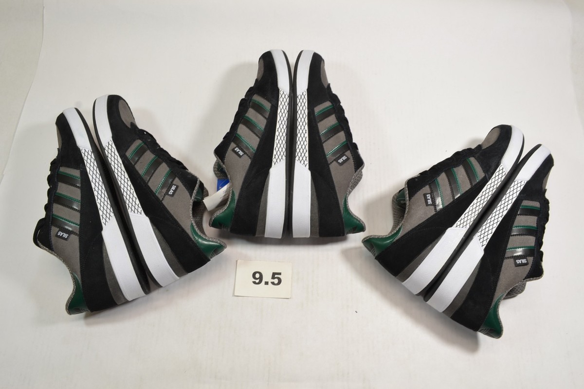 Adidas SILAS Pro Black Iron Green Gray Skateboarding Discount (164