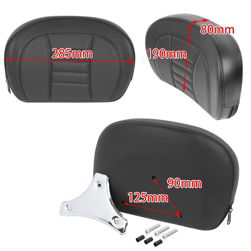 Driver Passenger Seat & Backrest Pad For Harley Touring Road King Glide 09-23 22 - View #12