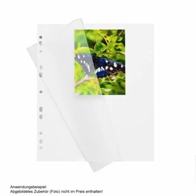 250 Fotoblätter, HERMA 7569, Fotokarton weiß mit Schutzblatt, 230x297mm (7578)