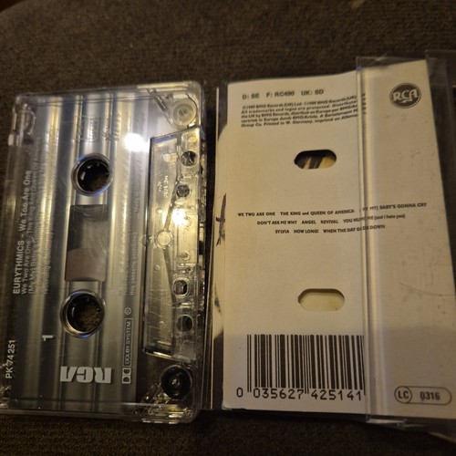 Eurythmics – We Too Are One - Cassette Tape Album - 1989 - Free UK Postage - Picture 3 of 3