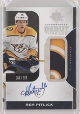 2019 Ultimate Collection Debut Threads 30/99 Tier 1 Rem Pitlick Patch Auto 00so