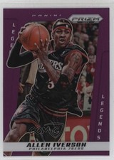 2024-25 Panini Prizm Deca Legends Purple 77/99 Allen Iverson #227 HOF 04dh