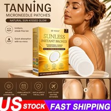 Sun Free Glow Microneedle Tanning Patches,Sunless Body Face Bronzing Sticke