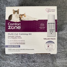 New Comfort Zone Multi-Cat Calming Kit Value Pack 3 Diffusers, 6 Refills