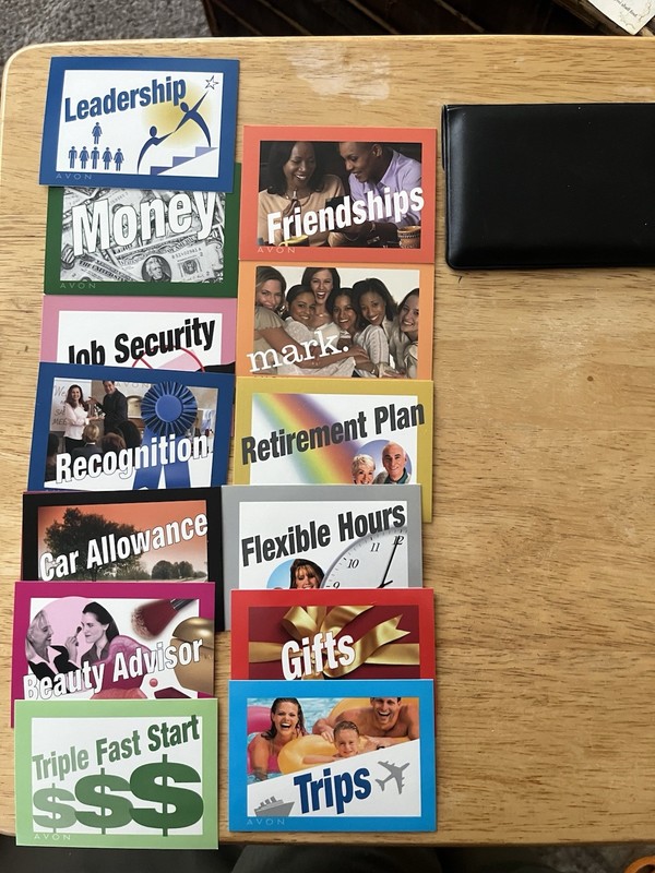 Vintage Avon Cosmetics Recruiting Tool Cards Lot Of 14