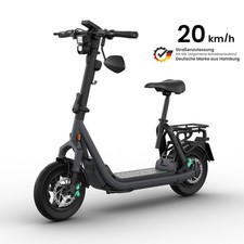 E Scooter + Sitz | Straßenzulassung | 20 km/h | 13 Zoll | 100km | Egret GTc