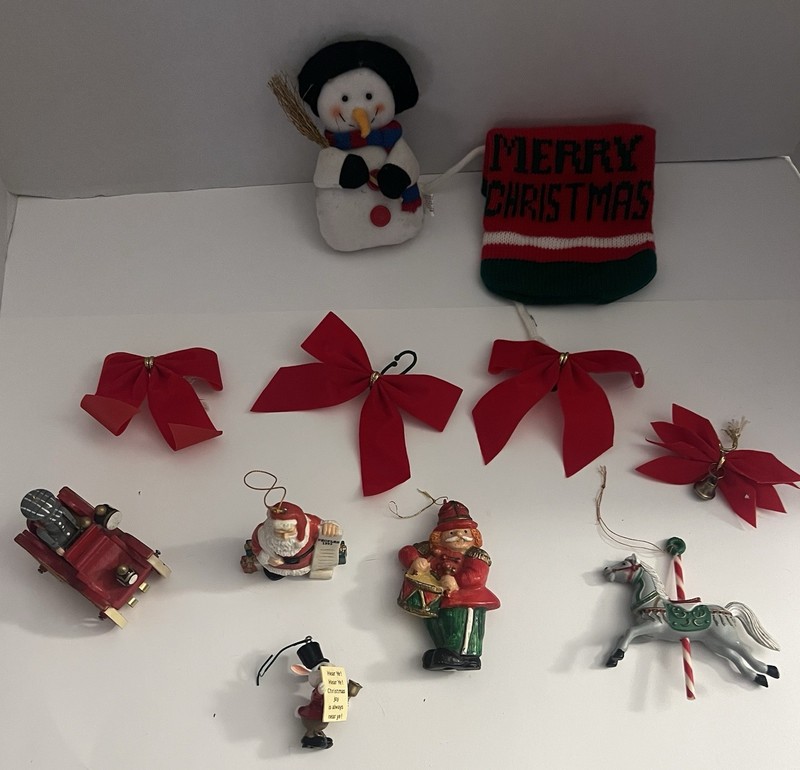 Vintage Christmas Ornament Lot Of 11